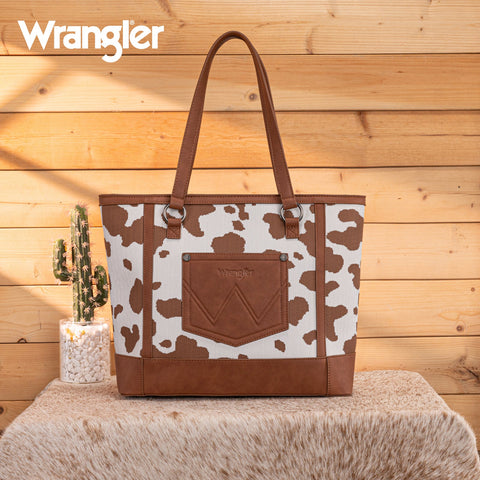 Wrangler Cow Print Tote