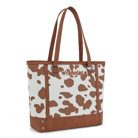 Wrangler Cow Print Tote