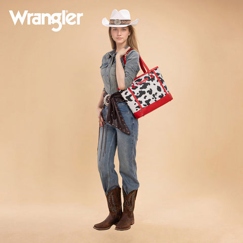 Wrangler Cow Print Tote