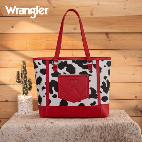 Wrangler Cow Print Tote