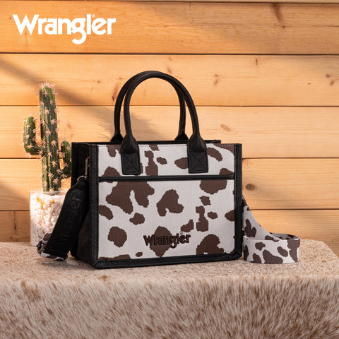 Wrangler Cow Print Tote/Crossbody
