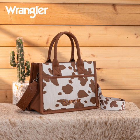 Wrangler Cow Print Tote/Crossbody