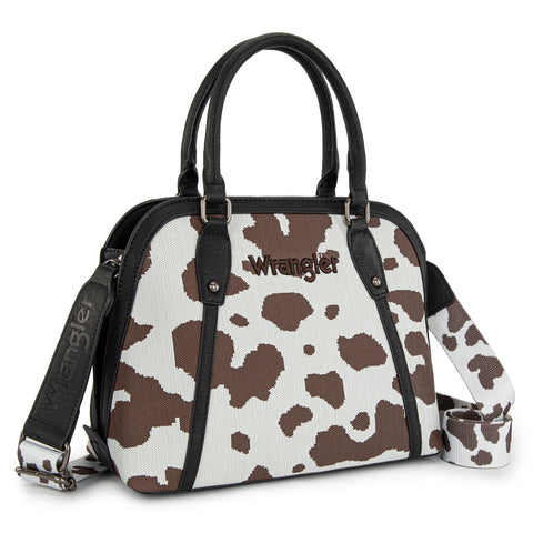Wrangler Cow Print Satchel/Crossbody