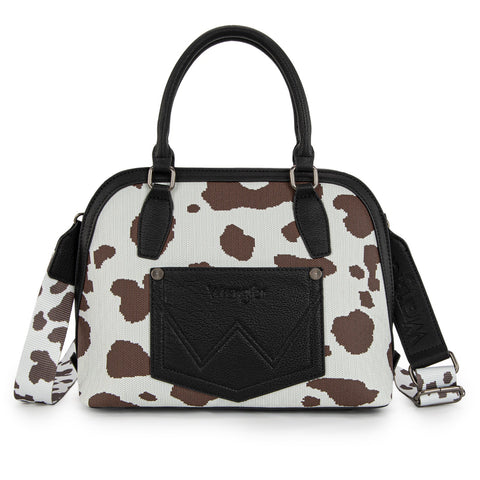 Wrangler Cow Print Satchel/Crossbody