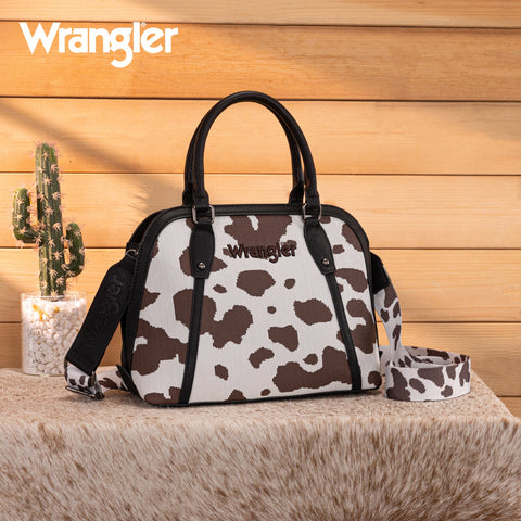Wrangler Cow Print Satchel/Crossbody