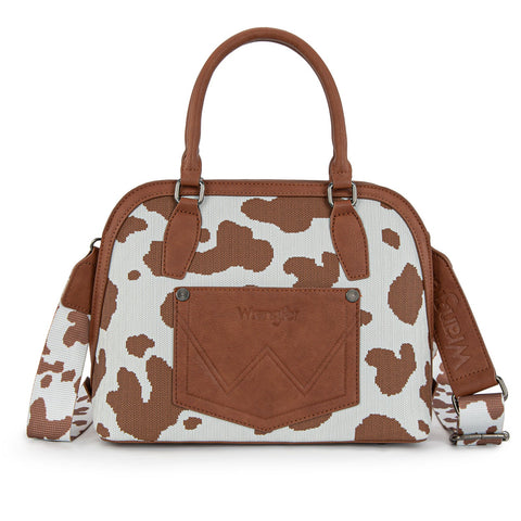 Wrangler Cow Print Satchel/Crossbody
