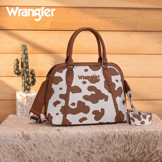 Wrangler Cow Print Satchel/Crossbody