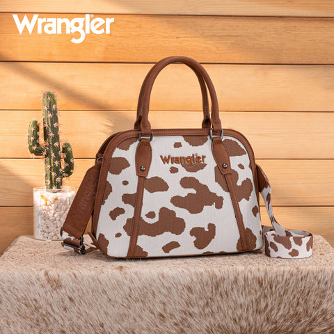 Wrangler Cow Print Satchel/Crossbody