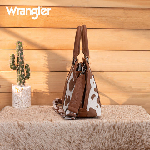 Wrangler Cow Print Satchel/Crossbody