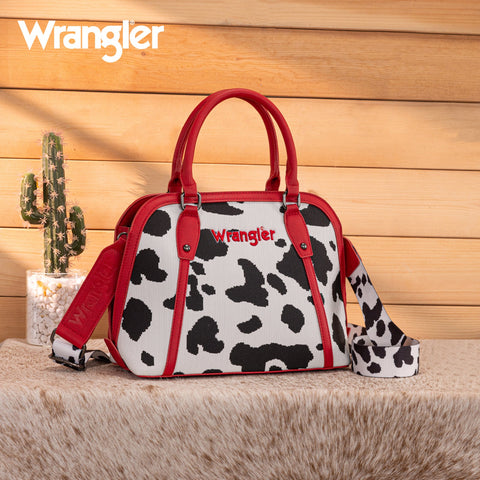 Wrangler Cow Print Satchel/Crossbody