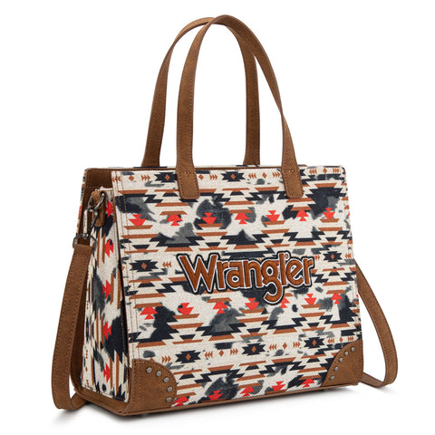 Wrangler Aztec Print Tote/Crossbody