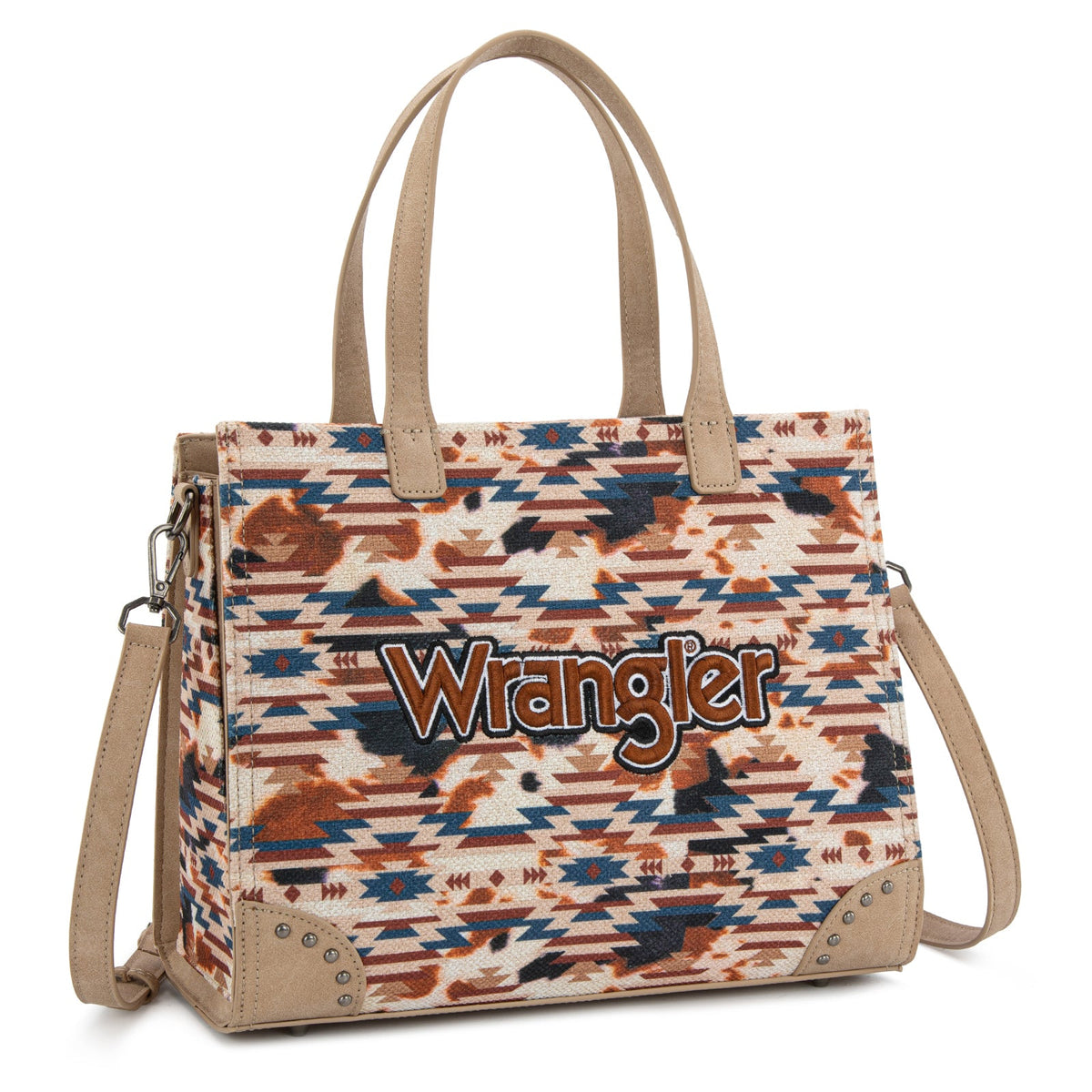 Wrangler Aztec Print Tote/Crossbody