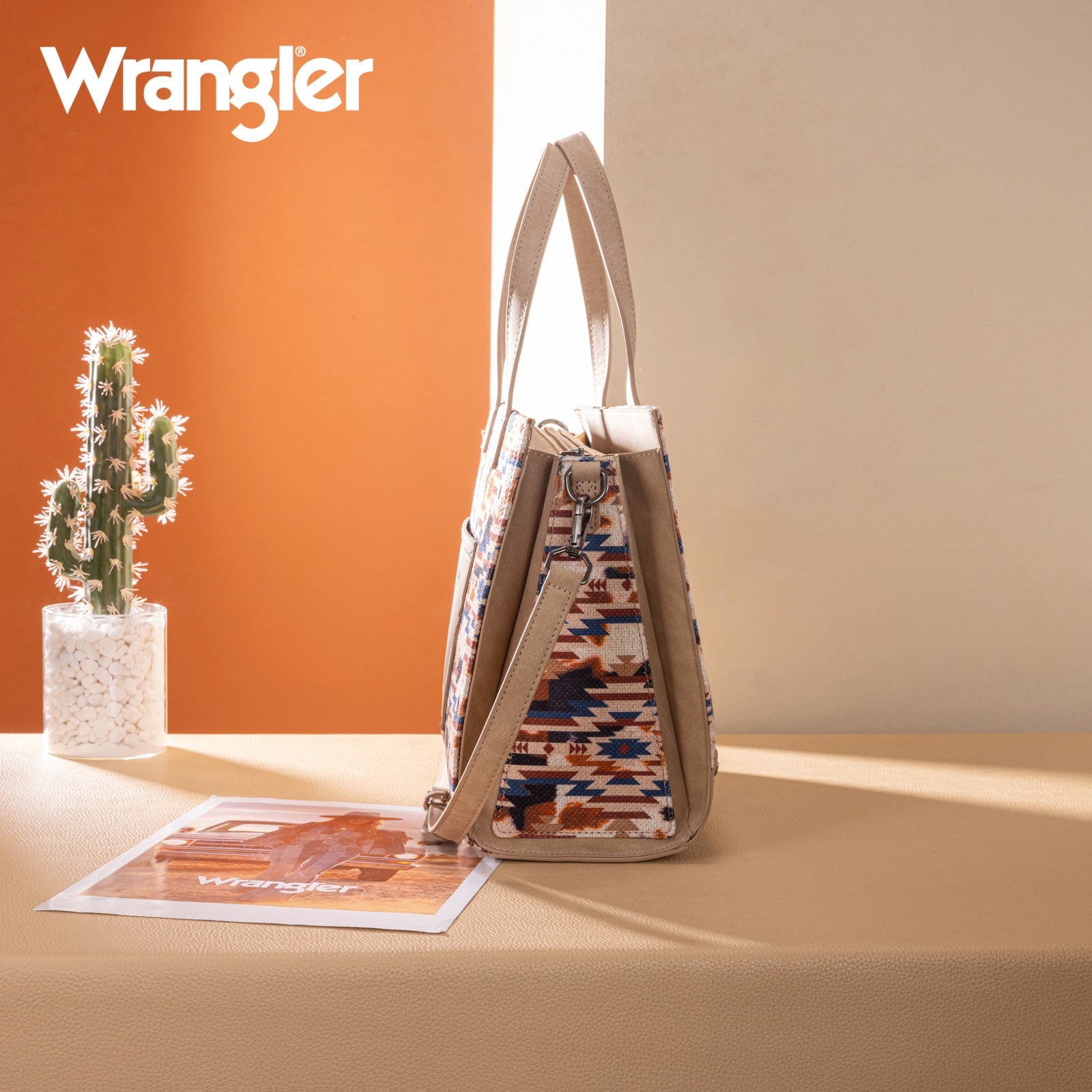 Wrangler Aztec Print Tote/Crossbody