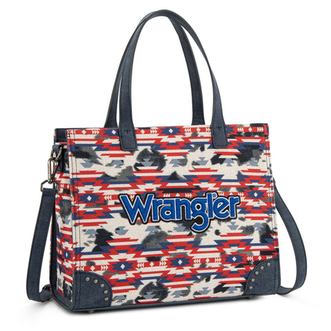 Wrangler Aztec Print Tote/Crossbody