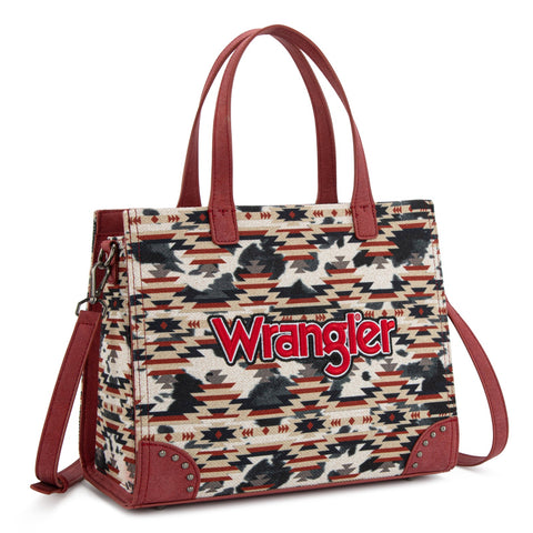 Wrangler Aztec Print Tote/Crossbody