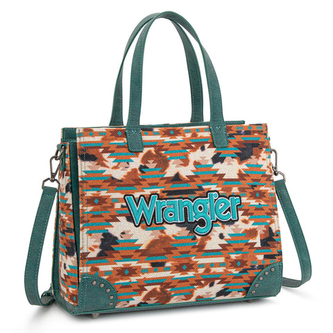 Wrangler Aztec Print Tote/Crossbody