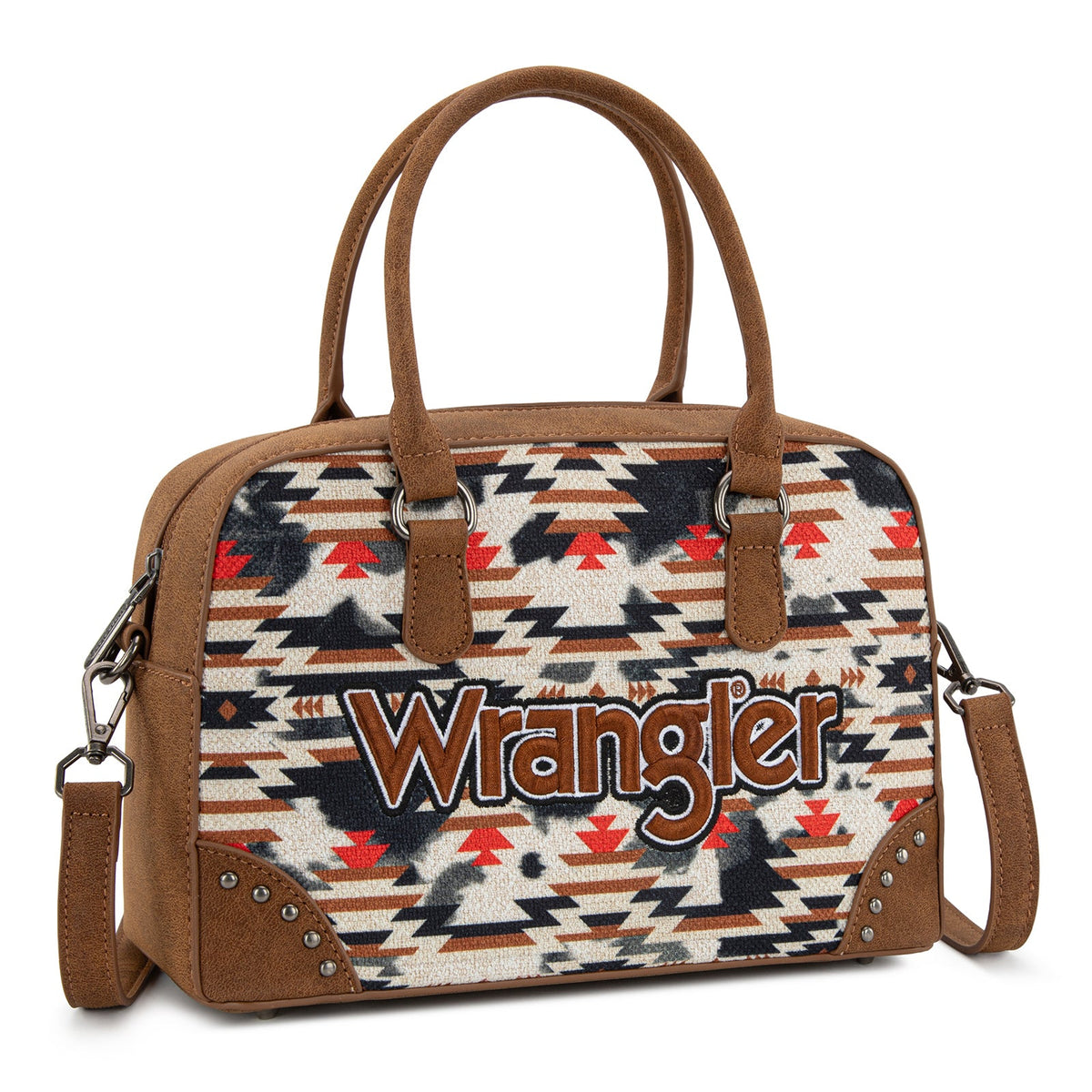 Wrangler Aztec Print Satchel/Crossbody