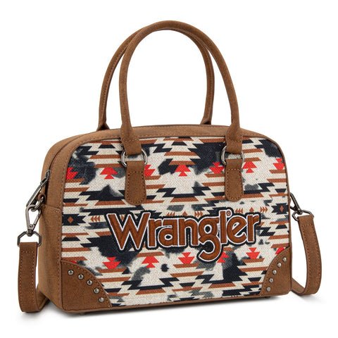 Wrangler Aztec Print Satchel/Crossbody