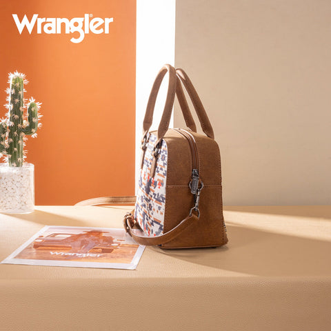 Wrangler Aztec Print Satchel/Crossbody
