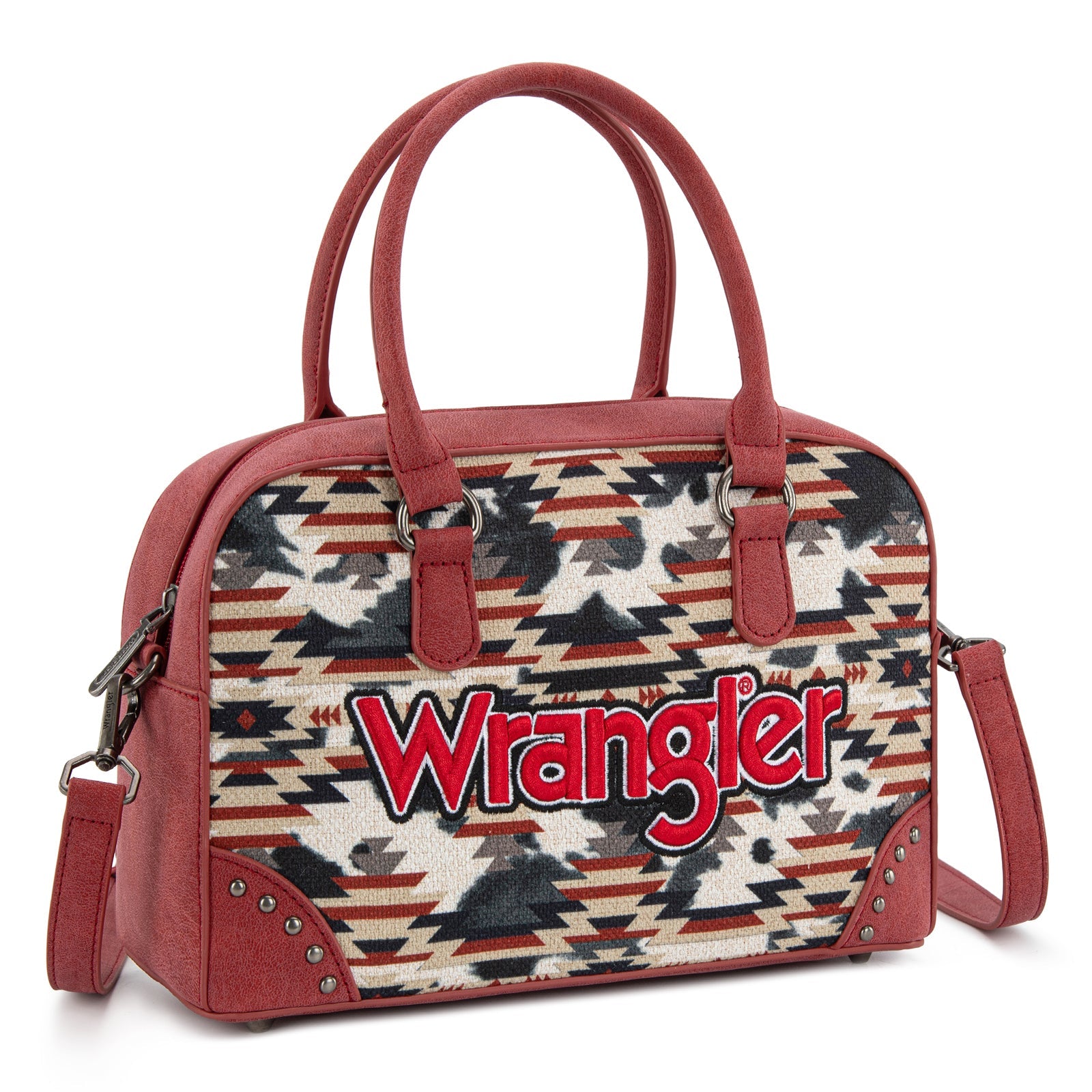 Wrangler Aztec Print Satchel/Crossbody