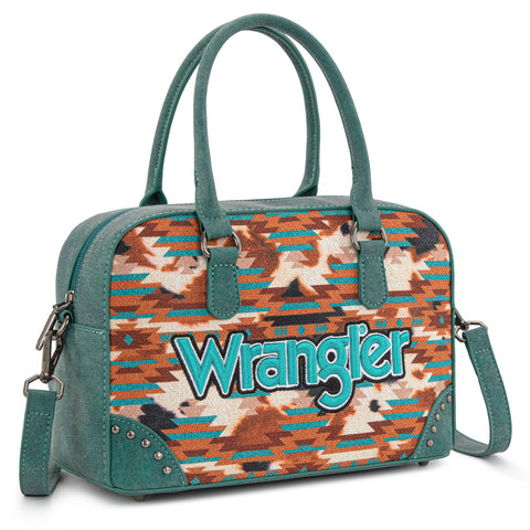 Wrangler Aztec Print Satchel/Crossbody