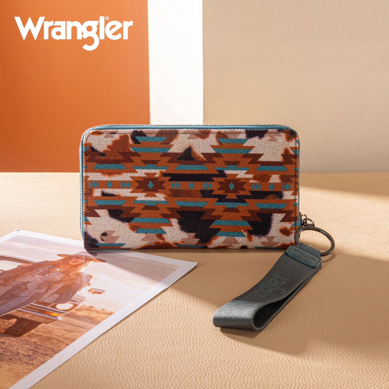 Wrangler Aztec Print Wallet