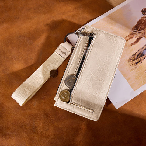 Wrangler Western Floral Embossed Wristlet Wallet