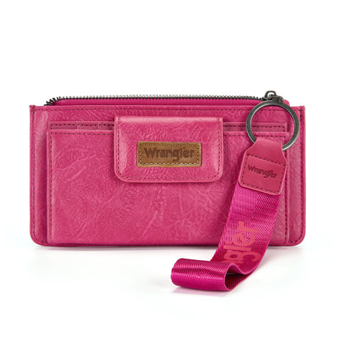 Wrangler Western Floral Embossed Wristlet Wallet