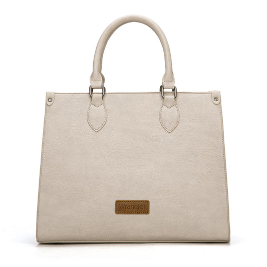 Wrangler Large Tote Bag for Women, Western Purse Work Shoulder Handbag with Crossbody Strap