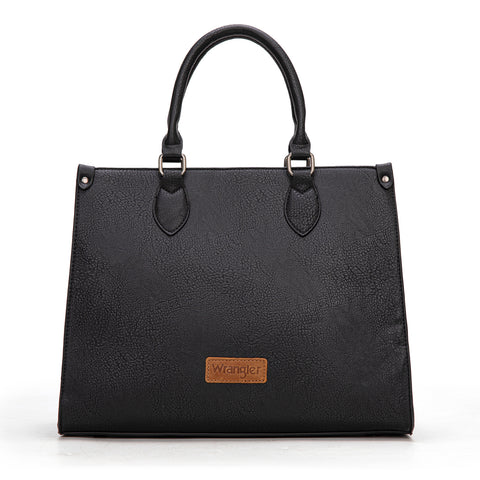 Wrangler Large Tote Bag for Women, Western Purse Work Shoulder Handbag with Crossbody Strap