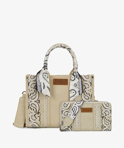 Wrangler Western Desert Paisley Tote Bag