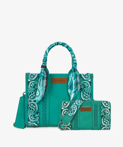 Wrangler Western Desert Paisley Tote Bag