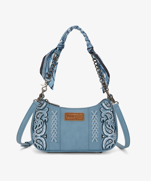 Wrangler Desert Paisley Shoulder Bag in Blue