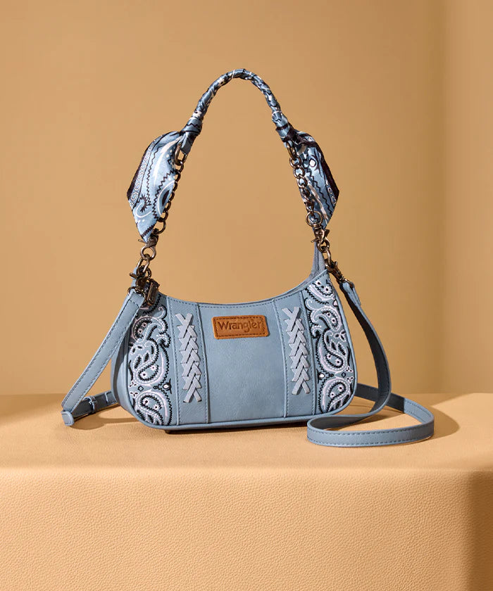 Wrangler Desert Paisley Shoulder Bag in Blue