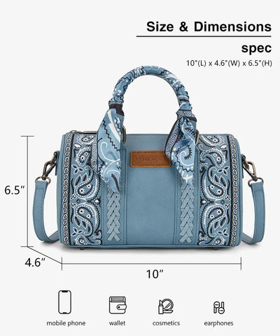 Wrangler Desert Paisley Boston Bag