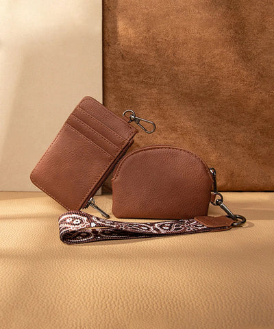 Wrangler Paisley Bandana Card Holder and Wallet Set in BR