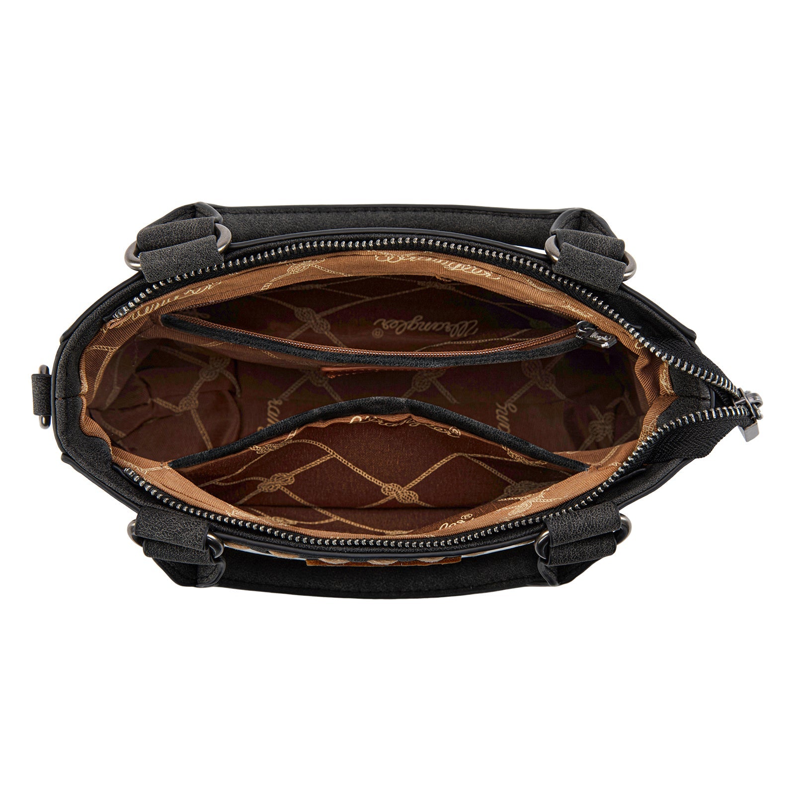 Embroidered Swirl MIni Satchel/ Crossbody