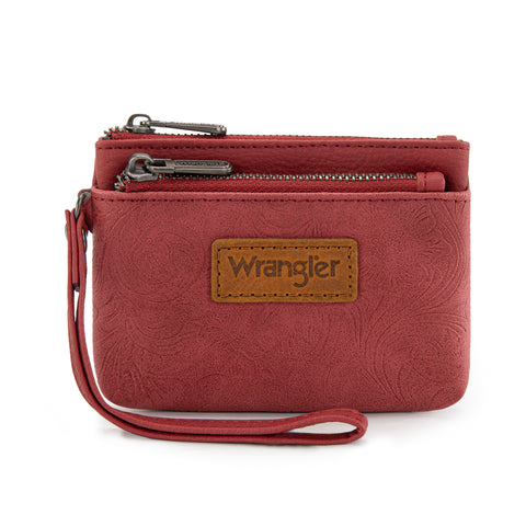Wrangler Embossed Wristlet Wallet