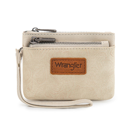 Wrangler Embossed Wristlet Wallet
