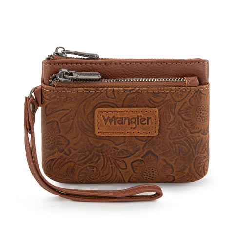 Wrangler Embossed Wristlet Wallet