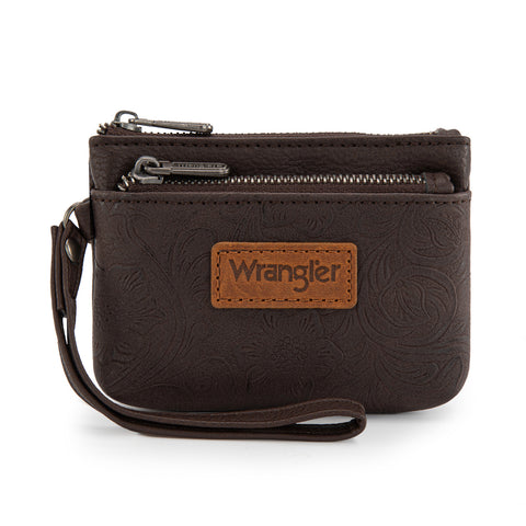 Wrangler Embossed Wristlet Wallet