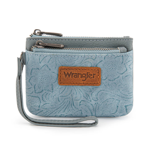 Wrangler Embossed Wristlet Wallet