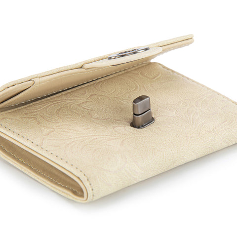 Wrangler Floral Embossed RFID Trifold Wallet