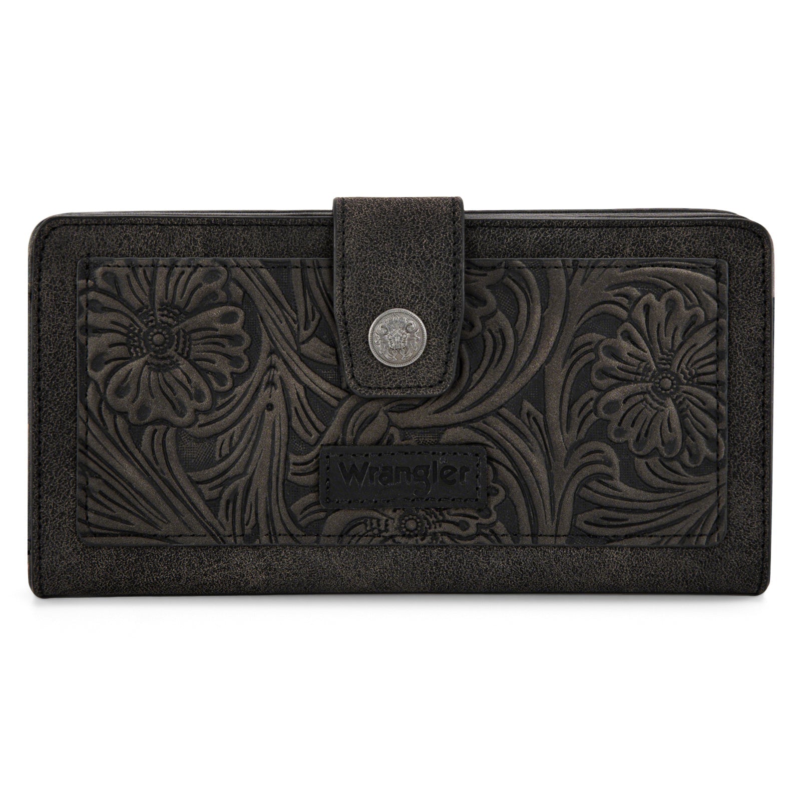 Wrangler Western Floral Tooled RFID Wallet