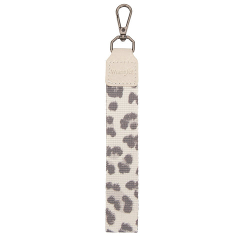 Wrangler Leopard Print Dual Pouch Wristlet with Zipper Round Case