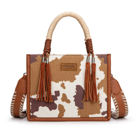 Wrangler Cow Print Tote/Crossbody