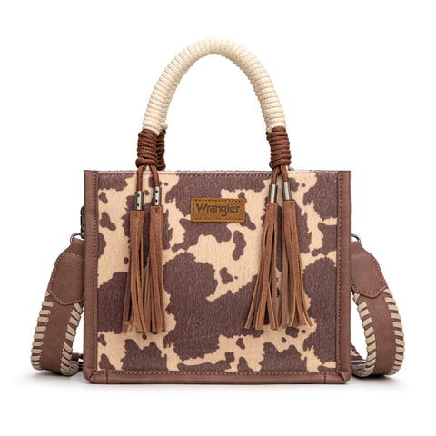 Wrangler Cow Print Tote/Crossbody
