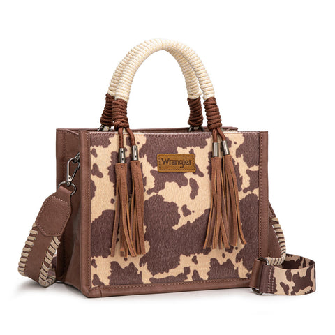 Wrangler Cow Print Tote/Crossbody