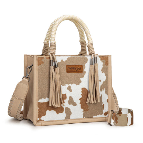 Wrangler Cow Print Tote/Crossbody