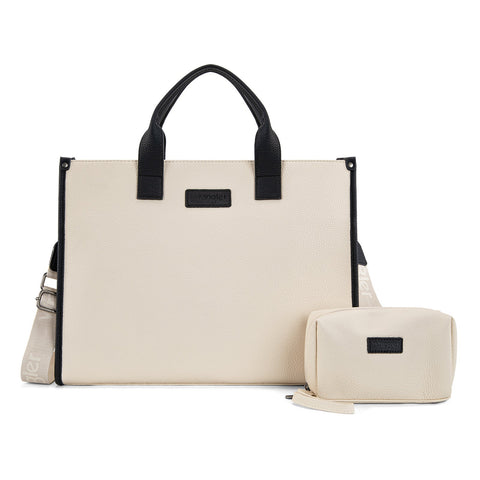 Wrangler Structured Work Tote/Large Carry-All Tote/Crossbody with Pouch